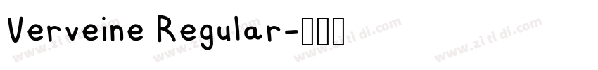 Verveine Regular字体转换